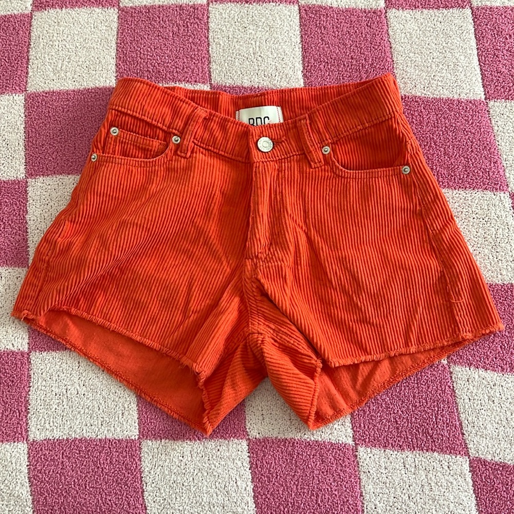 BDG shorts, orange, size 24